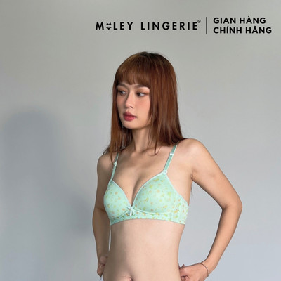 Áo Ngực Không Gọng Miley Lingerie Mút Mỏng Hoa Văn Active