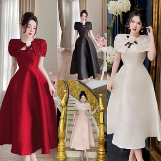 ĐẦM XOÈ 2IN1 CÚP CHOÀNG NỮ HOÀNG PHA LÊ  KÈM TAG HOA-TKO TẶNG HOA TAI THỜI TRANG