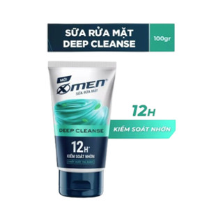 Sữa rửa mặt nam x-men 100g deep cleanse kiểm soát nhờn
