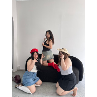 | Beos Bigsize | Chân váy jean bigsize 55-80kg Chick Jean có quần trong bảo hộ phù hợp đi chơi đi học lưng thun 2024