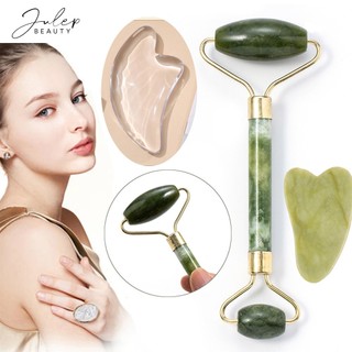 Cây lăn massage mặt, mắt chống lão hoá, thư giãn-dụng cụ massage pha lê - julep beauty