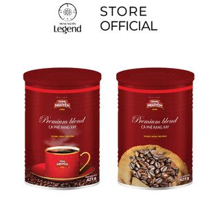 Combo 2 hộp cà phê rang xay - pha phin - premium blend - lon 425gr