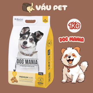 Thức Ăn Cho Chó Dog Mania 1kg - Hạt Cho Chó Nhập Khẩu Hàn Quốc Vẩu Pet Shop
