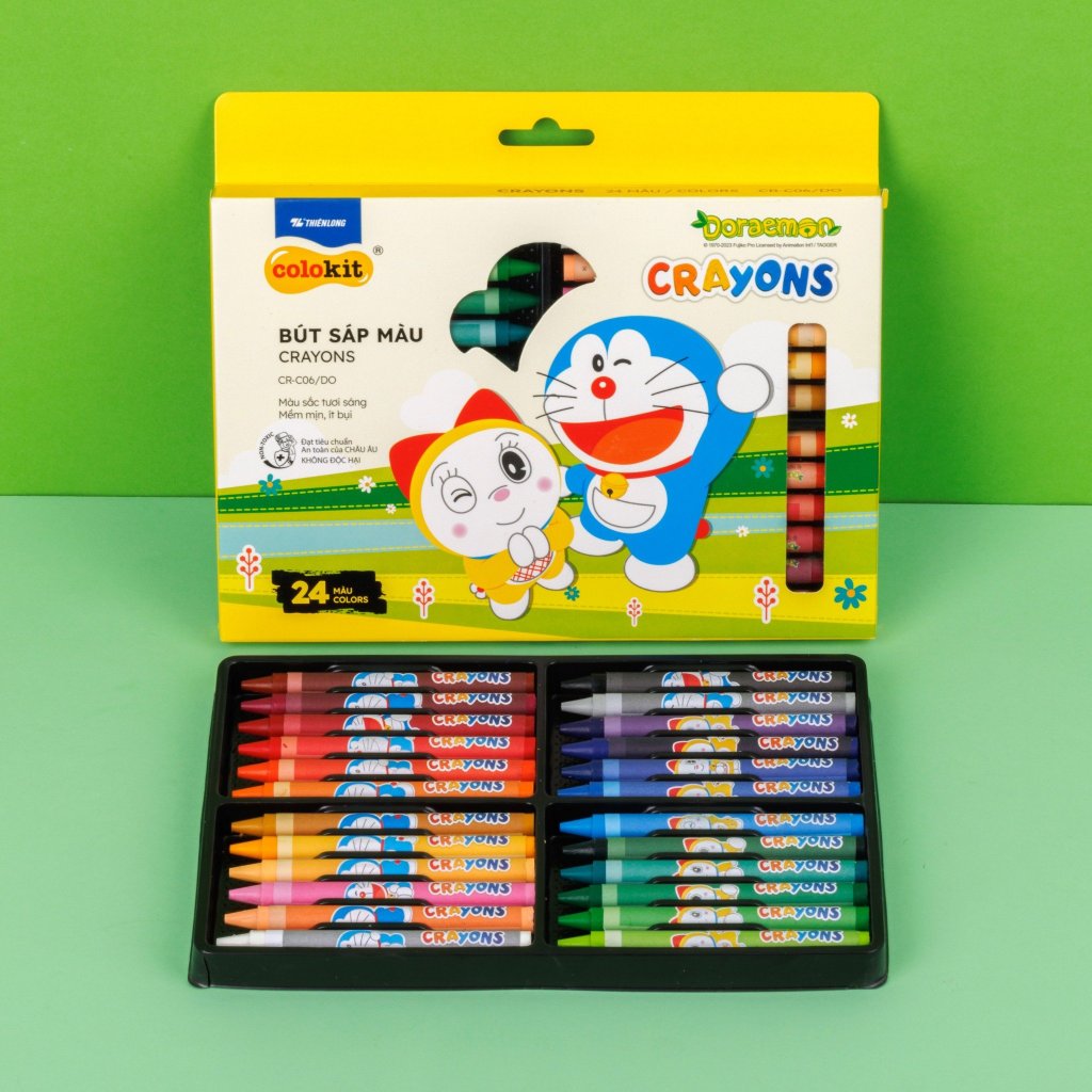 Sáp 24 màu Colokit Doraemon CR-C06/DO