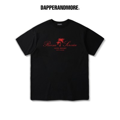 Áo Thun Unisex DAPPERANDMORE "THE LAST RESORT T-SHIRT" Form Rộng Oversize 100% Cotton 250GSM - Đen