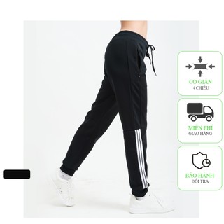 Quần Thể Thao Dài Jogger Tập Gym Yoga Nữ SG9, Quần Tập Gym Sọc Lưới Co Giãn Tốt, Thoáng Khí