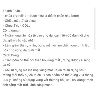 Kem mắt Botox G2cell
