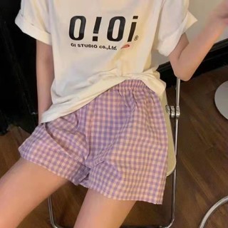 Quần đùi, quần ngắn kẻ caro nhiều màu sắc xinh xắn nữ