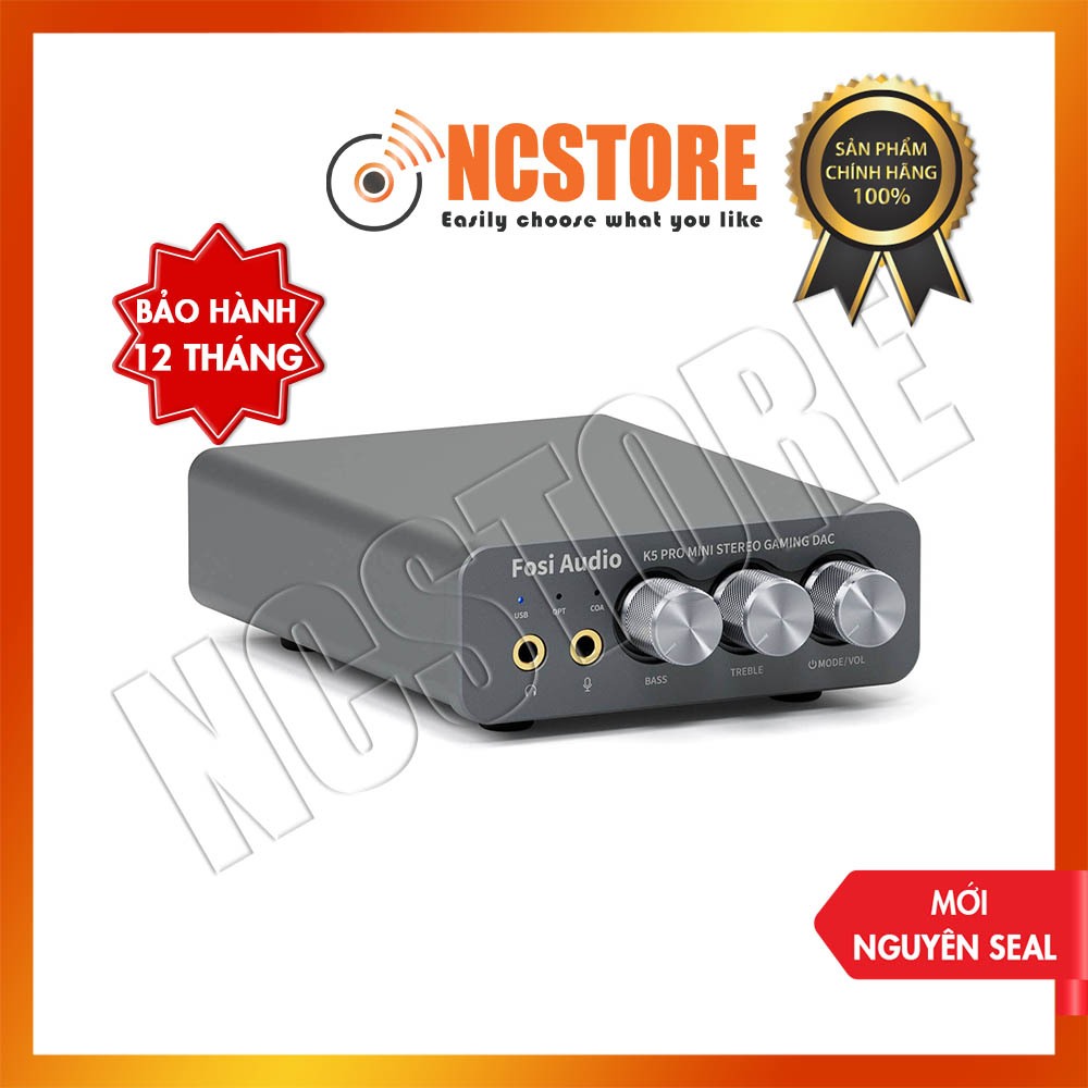 [NC] Desktop Gaming DAC/AMP FOSI K5 PRO | Có Cổng Mic Đàm Thoại