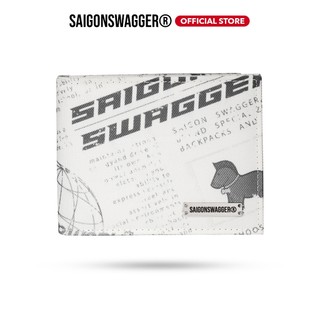Ví Gập Đôi Nam In Báo SAIGON SWAGGER® Journal BiFold Wallet
