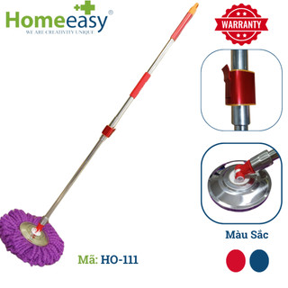 Cây lau nhà xoay 360 homeeasy ho-111 - cây lau inox chống rỉ cao cấp