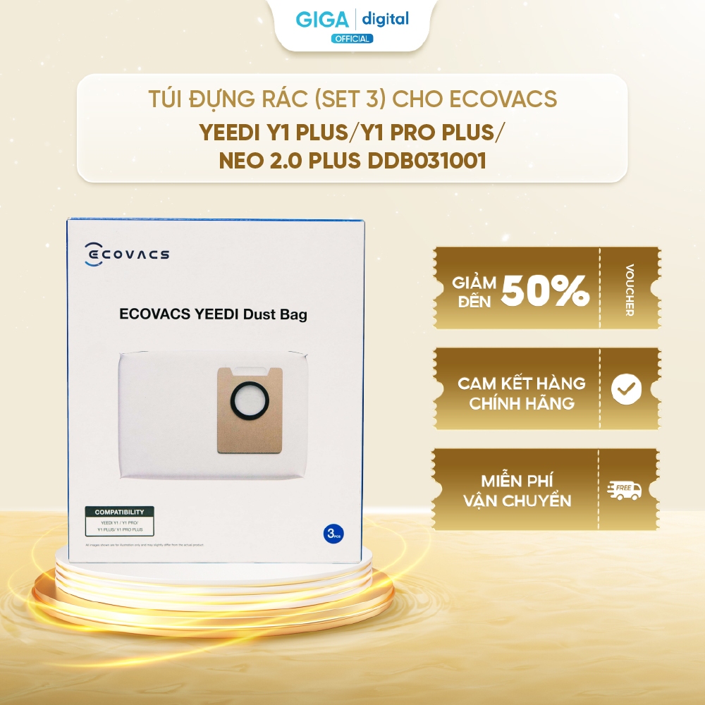 Túi đựng rác cho Ecovacs YEEDI Y1 PLUS/ Y1 PRO PLUS/ NEO 2.0 PLUS DDB031001