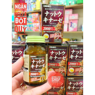 Viên Uống Chống Đột Quỵ, Tai Biến Natto Kinase 2000FU Orihiro Hộp 60 Viên Nhật Bản
