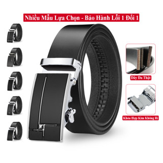 Thắt Lưng Nam Da Bò Nguyên Miếng Khóa Hợp Kim Ko Rỉ Cao Cấp Vicenzo. Dây Thắt Lưng Da Bò Thật