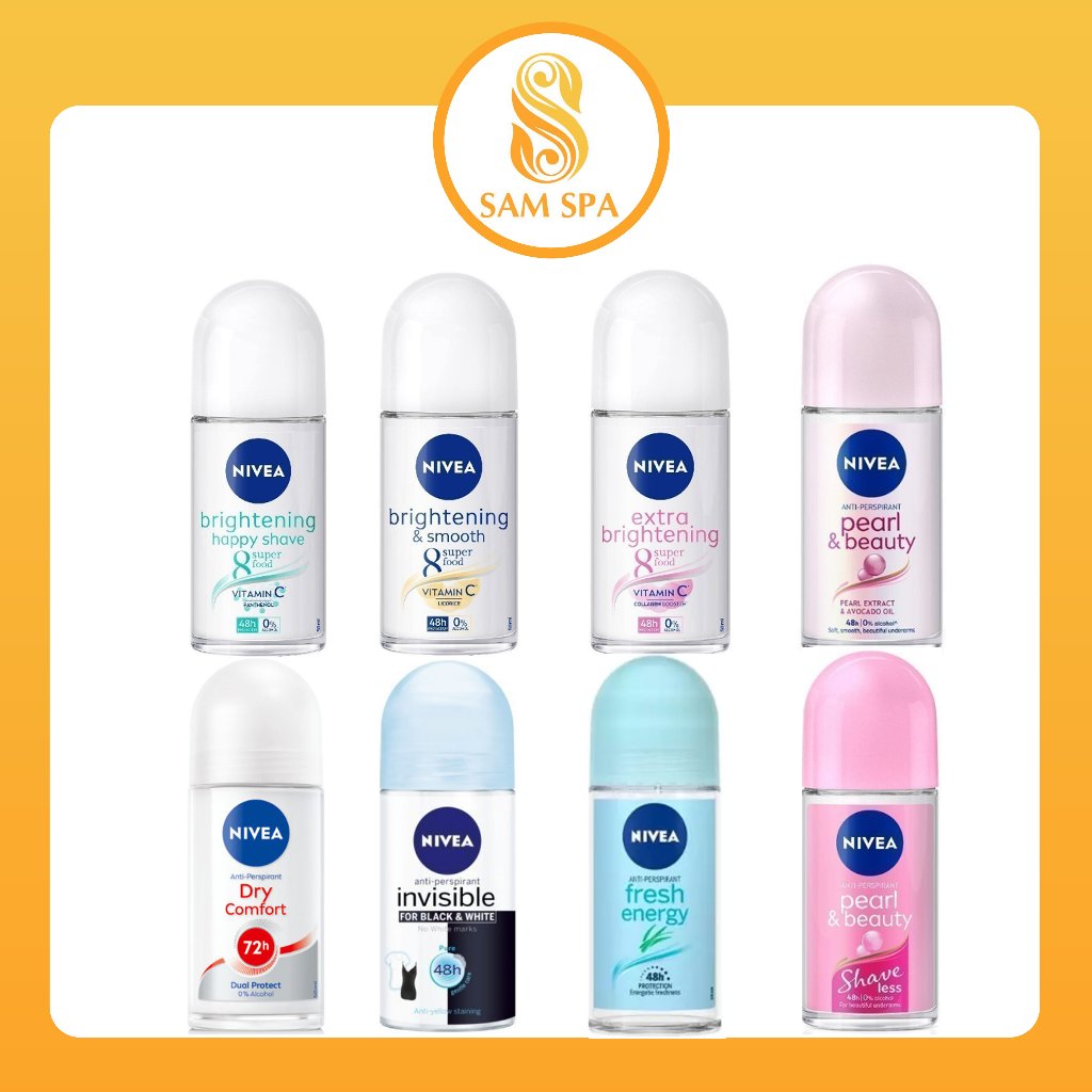 Lăn Ngăn Mùi NIVEA Sáng Mịn | Mờ Thâm | Se Khít Lỗ Chân Lông 25ml, 50ml