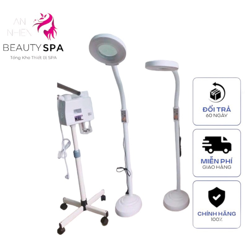 Đèn LED Lúp Cho SPA Phun Xăm , Đèn Soi Da Nặn mụn [ MS B5] đế nặng