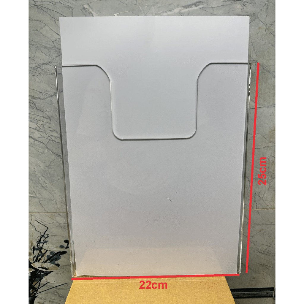 Kệ mica treo tường A4, A5 liền khối - Kệ mica treo tường - Kệ mica dán tường A4, A5