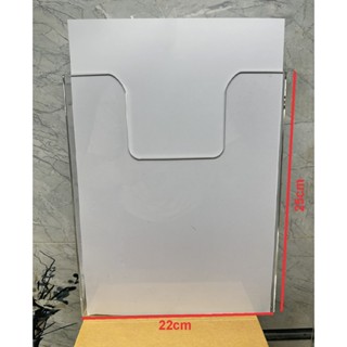 Kệ mica treo tường A4, A5 liền khối - Kệ mica treo tường - Kệ mica dán tường A4, A5