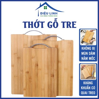  Thớt Gỗ Tre Nhà Bếp Có Khuy Treo Chống Nấm Mốc Bền Đẹp Kháng Khuẩn Không Bị Mùn Dâm Dieulinhshop 
