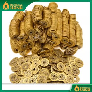 Combo 500 đồng xu cổ, đồng xu phong thuỷ chiêu tài, hút lộc gieo quẻ, để ban thần tài, bỏ ví mang lại may mắn tài lộc