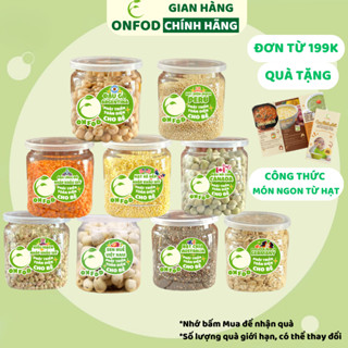 Các loại hạt dinh dưỡng ONFOD cho bé ăn dặm yến mạch hạt chia đậu gà đậu hà lan hạt kê đậu lăng đỏ