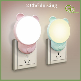 Đèn ngủ led 3 chế độ ánh sáng có công tắc, bóng ngủ tiết kiệm điện trang trí nhà cửa
