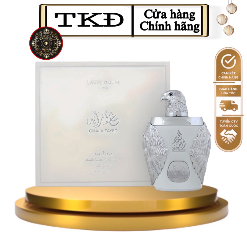 [ Hàng chính hãng ] Nước hoa Dubai Đại Bàng Trắng ( Ghala Zayed Siliver )