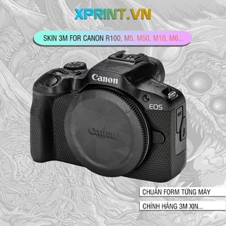 Skin máy ảnh, skin 3m cho canon r100, r50, m5, m50, m10, m6...