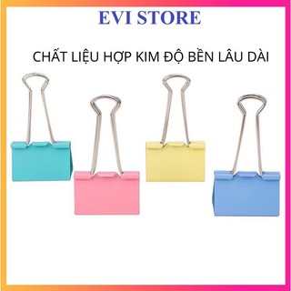 Kẹp bướm màu slecho / echo 15mm 19mm 25mm 32mm 41mm 51mm - kẹp tài liệu đủ kích thước - bán lẻ 1 cái