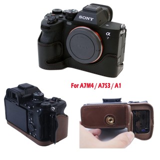 Bao da - Half case máy ảnh Sony A7M4, AS3, AI