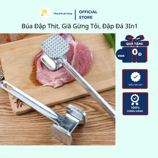 Búa Đập Thịt, Giã Gừng Tỏi, Đập Đá 3In1 Mta-Mart Đa Năng, Dày Dặn, Tiện Lợi