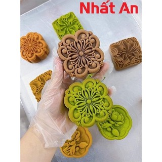 Khuôn trung thu cúc thạch thảo 1 mặt 150gr