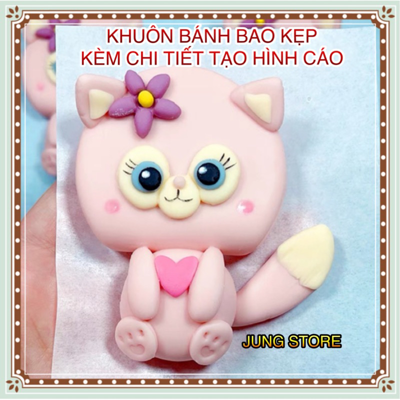 Khuôn làm bánh bao kẹp kèm khuôn chi tiết tạo hình cáo JUNG STORE