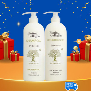 Bộ Gội Xả Pasiori Biotin & Collagen chống rụng tóc và kích thích mọc tóc 500ml