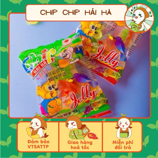 Combo 10 gói kẹo dẻo chip chip Hải Hà vị trái cây ( gói 16g), Kẹo chip chip tuổi thơ, Ăn Vặt Nhà Mầm.