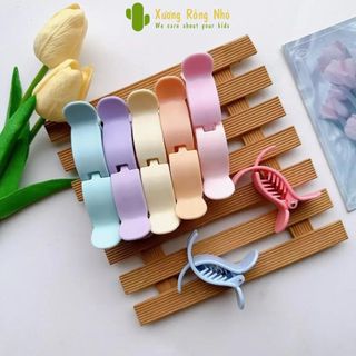 Kẹp tóc càng cua 3 răng, 5 răng đính charm hoạt hình dễ thương