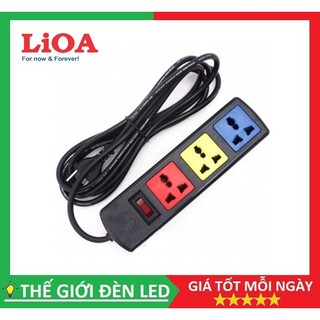 Ổ cắm kéo dài đa năng lioa 3d32n - 3d52n có công tắc hàng chính hãng