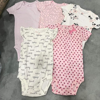 SET 5 Body Chip NGẮN TAY FREE SHIP hàng xuất dư cho bé trai và bé gái 0-24m