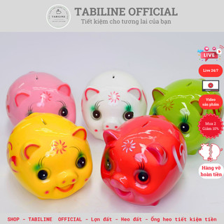Lợn đất heo đất ống tiết kiệm tiền size nhỏ 2 cute đáng yêu LD24 - TABILINE