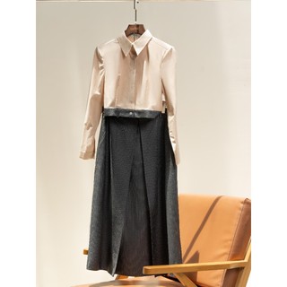 D.chic áo sơ mi dài tay phối gấu ms: 1812423