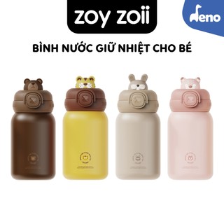 Bình nước giữ nhiệt Zoyzoii cho bé đi học có túi đựng Thermos cup Mã E8