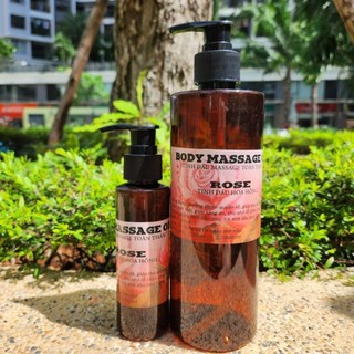 Dầu Massage Hoa Hồng Dành Cho Spa, Thư Giãn, Thơm Quyến Rũ