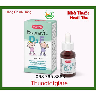 [ Kèm Quà Tặng ] Buonavit D3F - Vitamin D3 và Flor