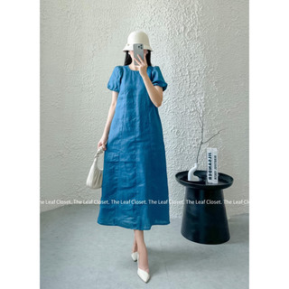 Đầm thiết kế cao cấp The Leaf Closet - Váy linen suôn dài 8 mảnh dạo phố