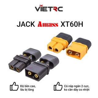 Giắc / Jack cắm XT60H Amass có nắp chụp bảo vệ cho esc, pin, nguồn (XT60-H / XT60 H)
