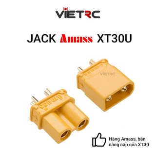 Jack / Giắc cắm Amass XT30U (XT30-U) cho pin lipo của tàu, xe, máy bay điều khiển từ xa (cặp)
