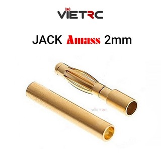 Jack / Giắc chuối Amass 2mm cho tàu, xe, máy bay điều khiển từ xa