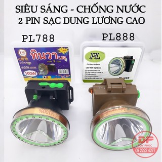 Đèn đội đầu 100w pl 888 - pl 788 , đèn pin led sạc điện , siêu sáng chống nước