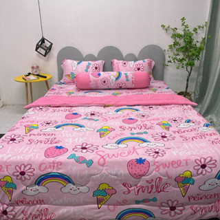 Bộ ga gối thun lạnh mẫu mây (đủ màu) đủ kích cỡ may theo yêu cầu/ chăn ga gối Minh Anh