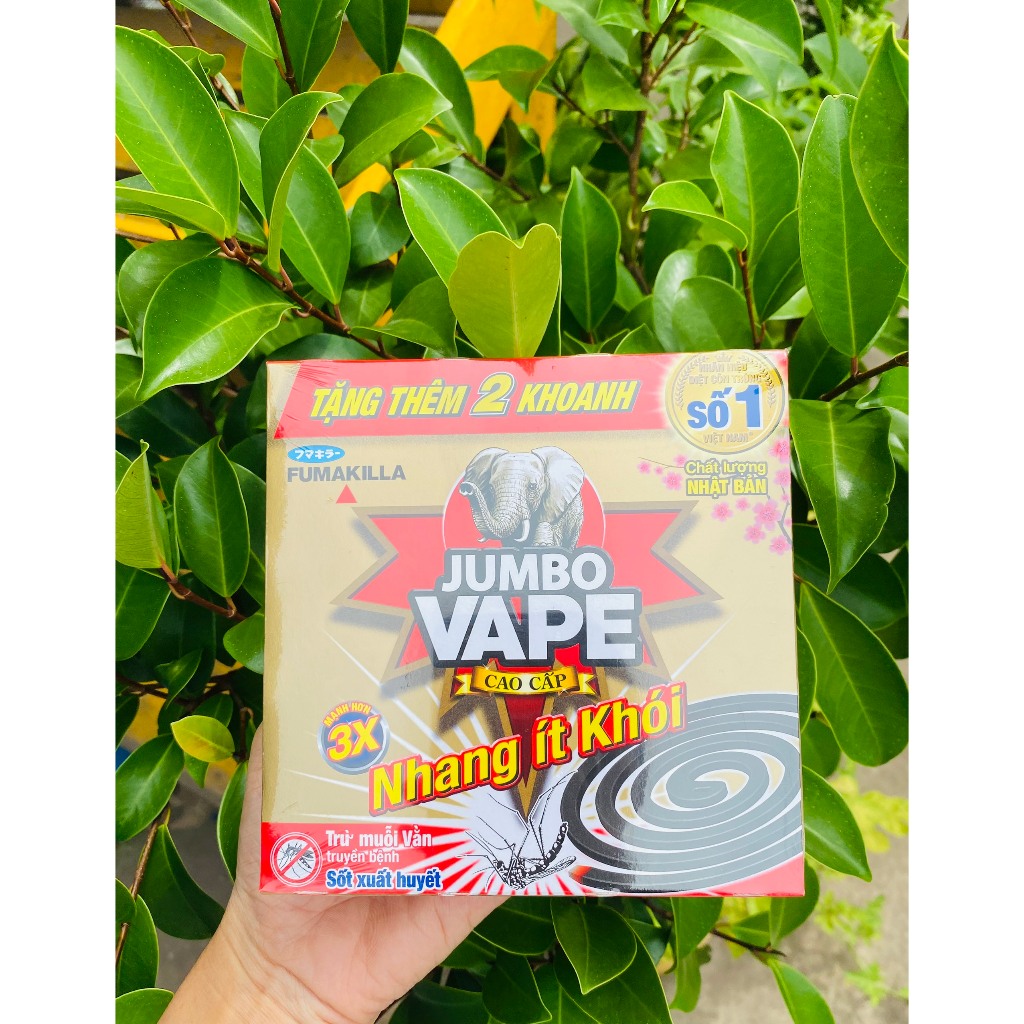 Nhang muỗi Jumbo vape cao cấp ít khói 3x